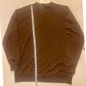 Members Only Men's Brown Sweatshirt Crew neck weathered look‎ size medium